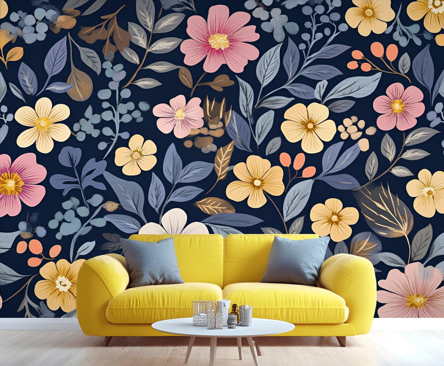 Large HD Canvas Wall Mural 169" × 118", Seamless Multi-Panel Wallpaper for Living Room & Bedroom