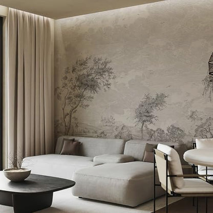 Large Peel-and-Stick Forest Tree Wall Mural