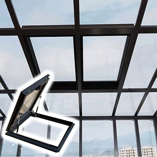 Skylight Roof Window 24×36" Aluminum with Tempered Glass, Natural Light & Energy Efficient