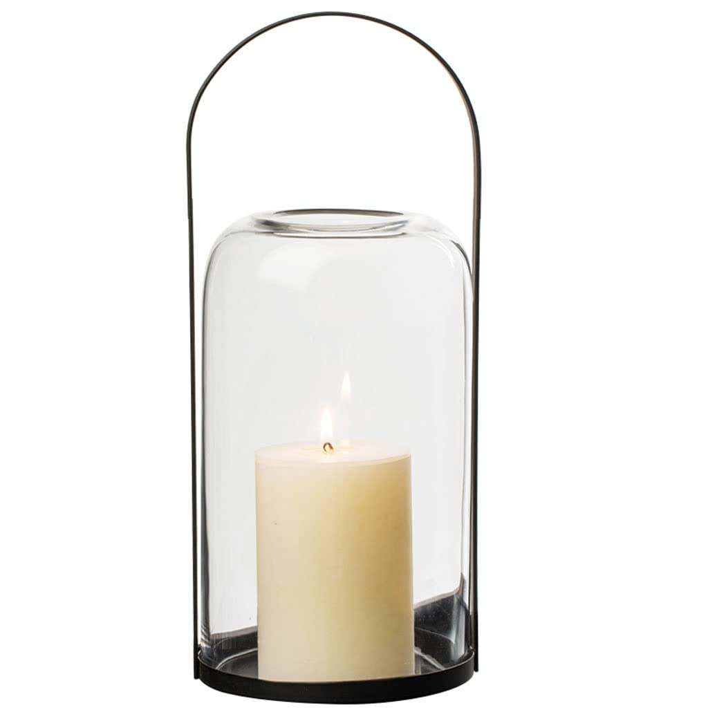 Indoor Glass Candle Holder, Decorative Lamp for Living Room, Kitchen, or Dining