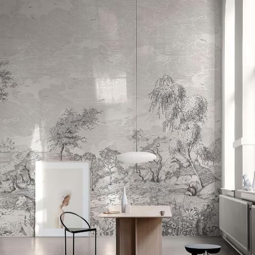 Large Peel-and-Stick Forest Tree Wall Mural