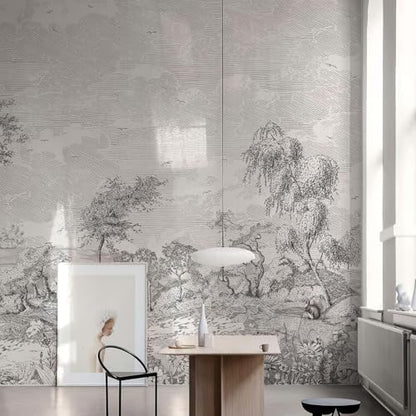 Large Peel-and-Stick Forest Tree Wall Mural