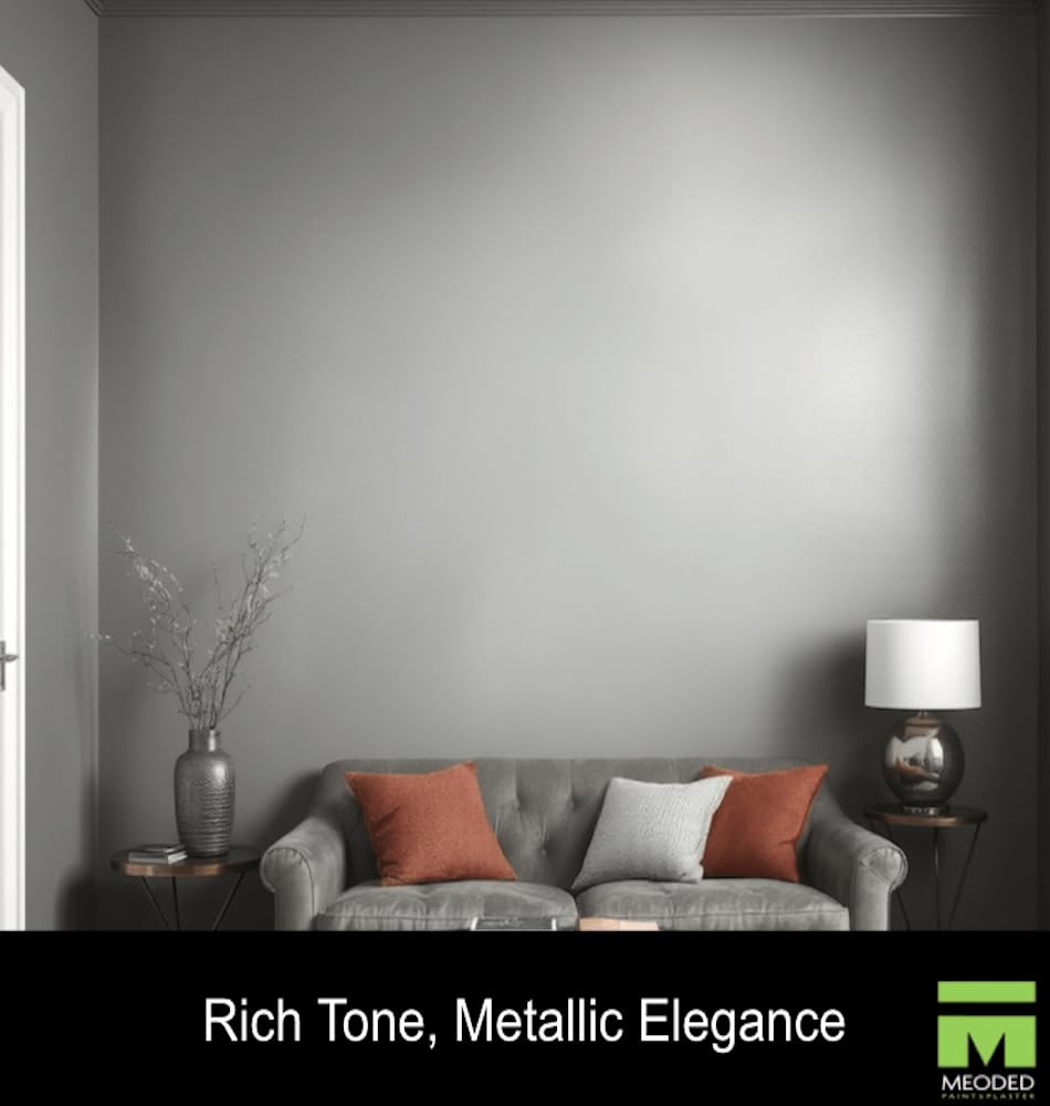 Sapphire Metallic Paint, Water-Based Finish for Interior & Exterior Surfaces