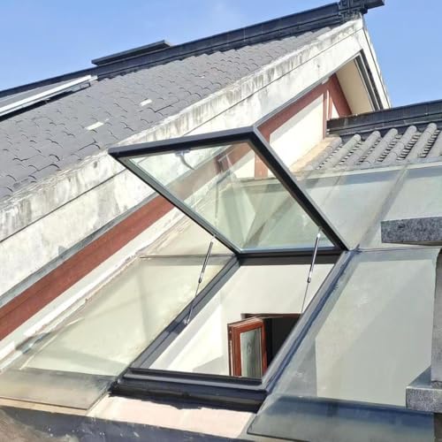 Skylight Roof Window 24×36" Aluminum with Tempered Glass, Natural Light & Energy Efficient