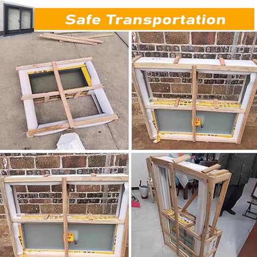 Horizontal Sliding Garage Window with Tempered Glass & Screen, White