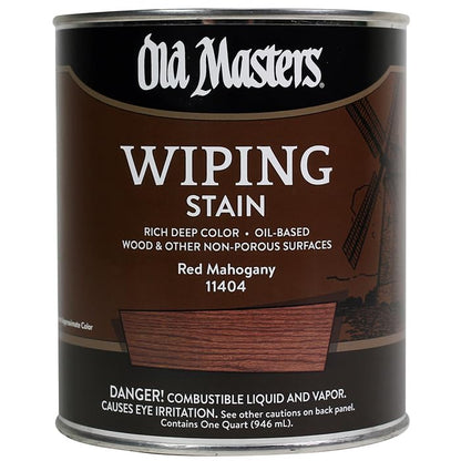 Red Mahogany Oil-Based Wiping Stain, 1 Qt, 8-Pack