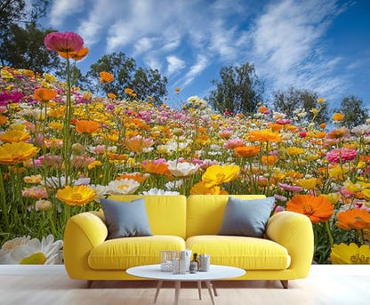 Large HD Canvas Wall Mural 169" × 118", Seamless Multi-Panel Wallpaper for Accent Walls & Room Décor