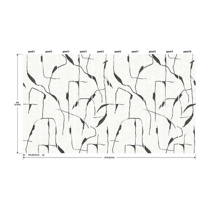 Black & Gold Ivory Coast Peel-and-Stick Wall Mural