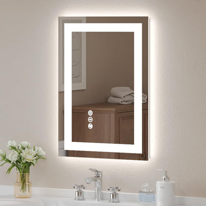 LED Bathroom Vanity Mirror, Anti-Fog & Dimmable, Wall-Mounted Modern Design