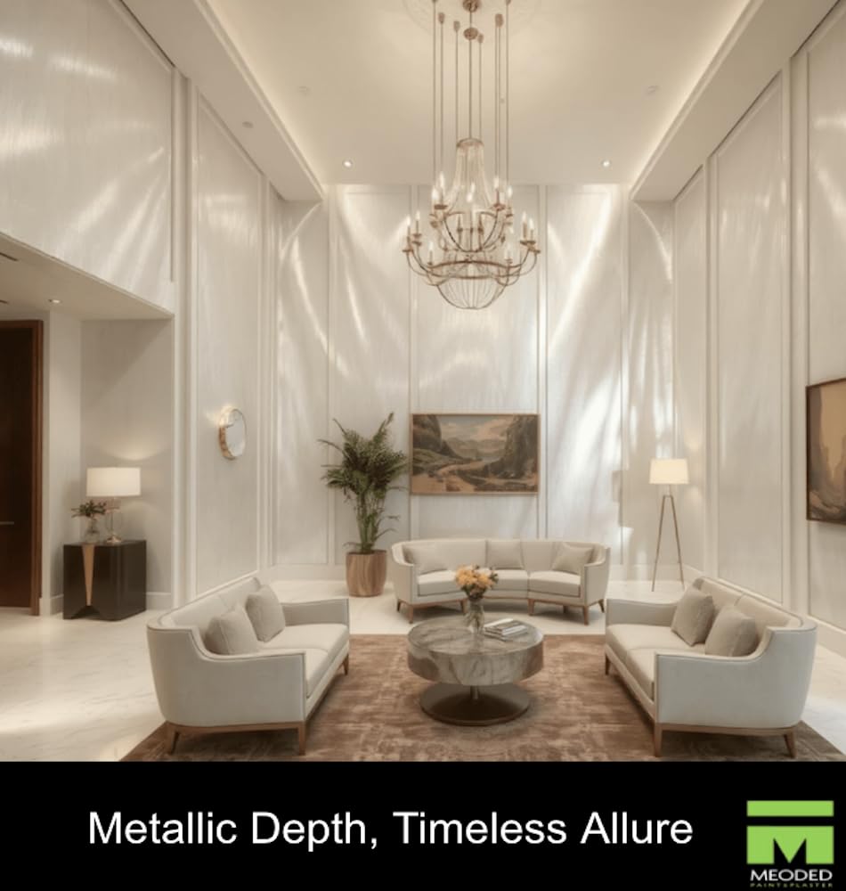 Sapphire Metallic Paint, Water-Based Finish for Interior & Exterior Surfaces