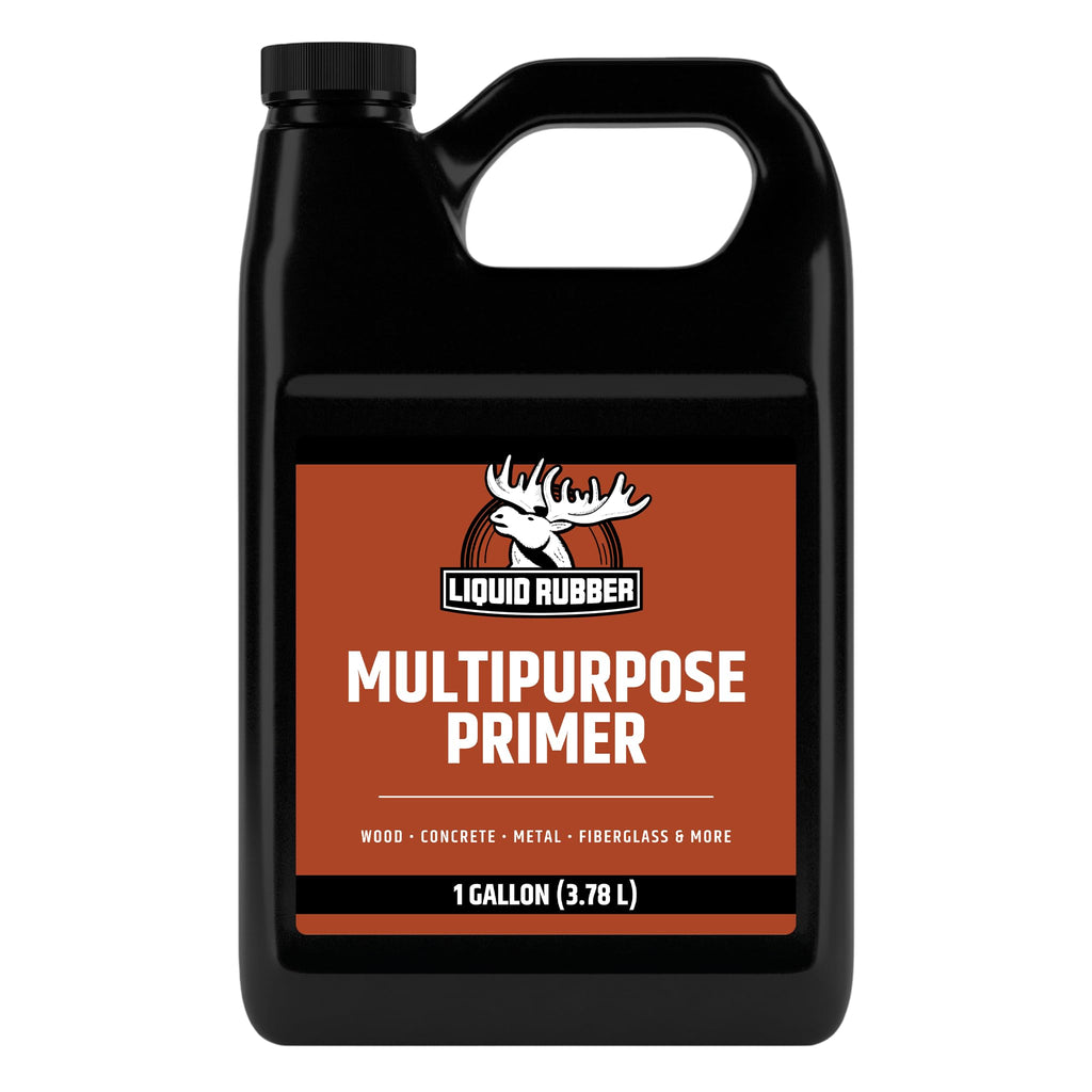 Liquid Rubber Multi-Purpose Primer, Water-Based for Concrete & Wood, Fast-Drying