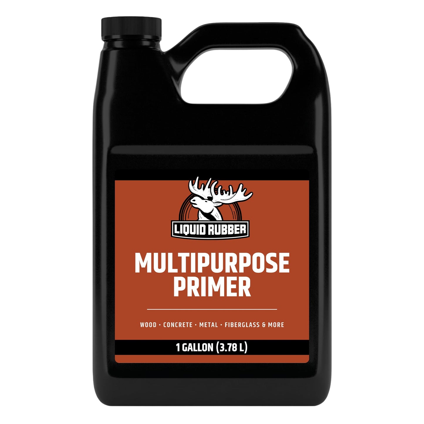 Liquid Rubber Multi-Purpose Primer, Water-Based for Concrete & Wood, Fast-Drying