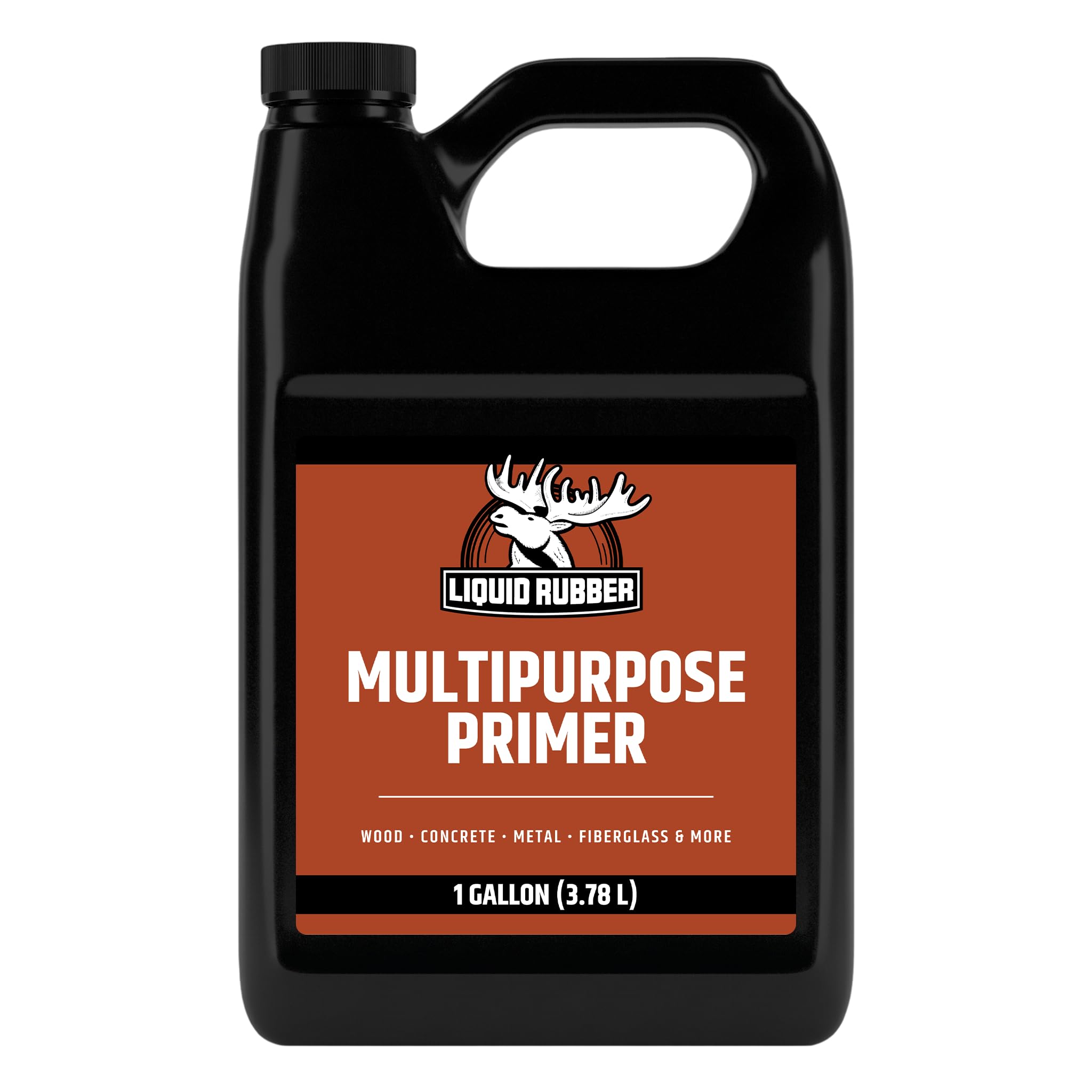 Liquid Rubber Multi-Purpose Primer, Water-Based for Concrete & Wood, Fast-Drying