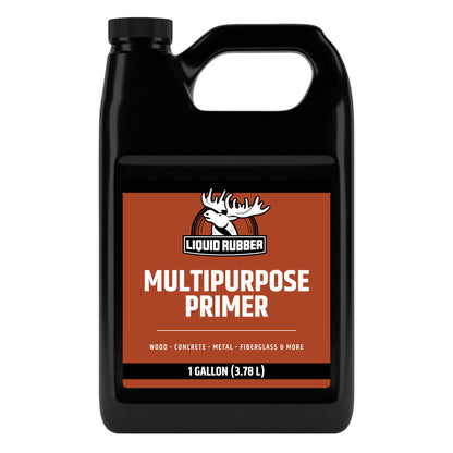 Liquid Rubber Multi-Purpose Primer, Water-Based for Concrete & Wood, Fast-Drying