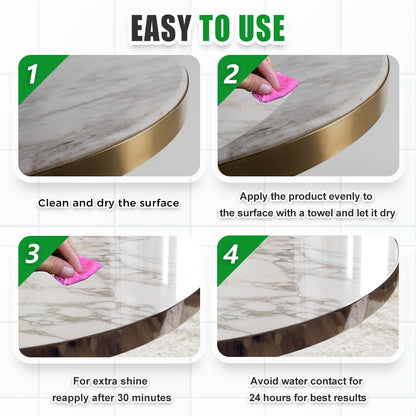 Nano Crystal Coating & Stone Sealer for Tile, Furniture, Granite, Quartz & Marble