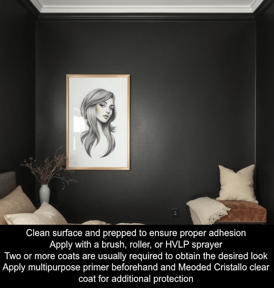 Sapphire Metallic Paint, Water-Based Finish for Interior & Exterior Surfaces