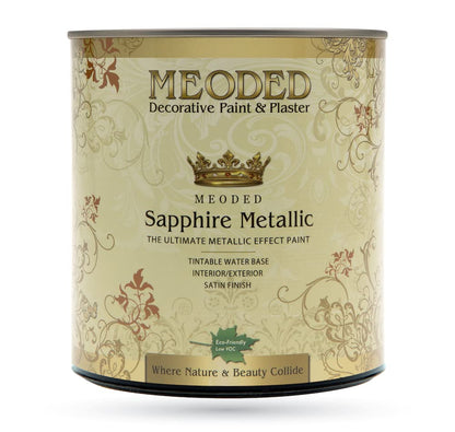 Sapphire Metallic Paint, Water-Based Finish for Interior & Exterior Surfaces