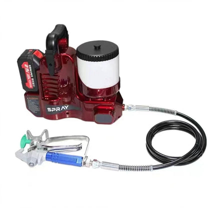 Cordless Airless Paint Sprayer, 1.2L, 6-Speed, 70" Hose, Handheld for Walls & Lacquers