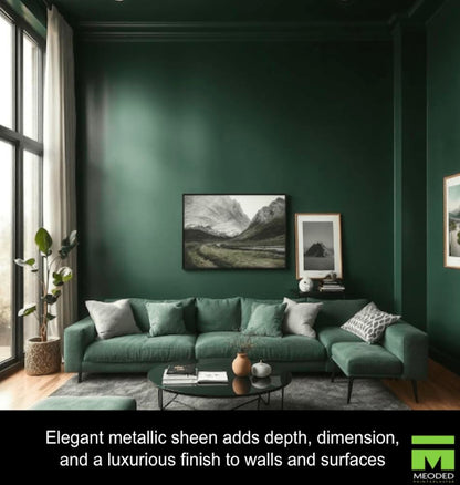 Sapphire Metallic Paint, Water-Based Finish for Interior & Exterior Surfaces