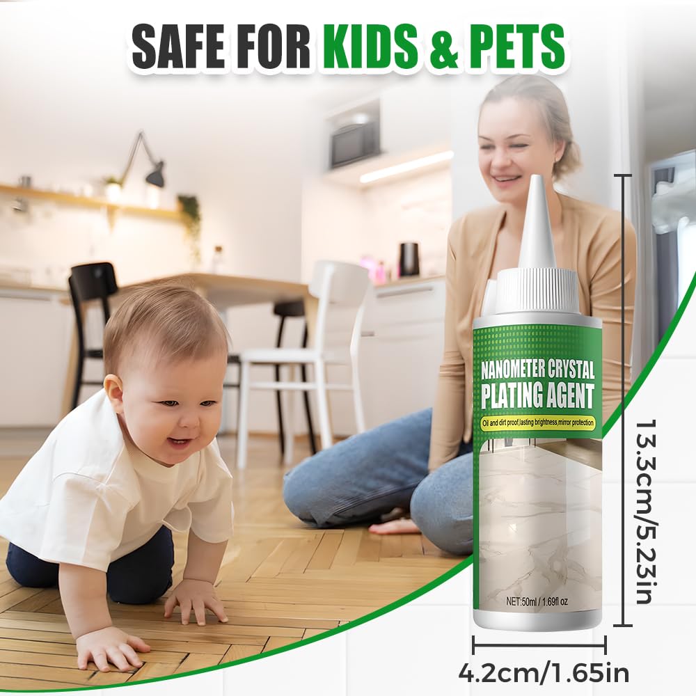 Nano Crystal Coating & Stone Sealer for Tile, Furniture, Granite, Quartz & Marble