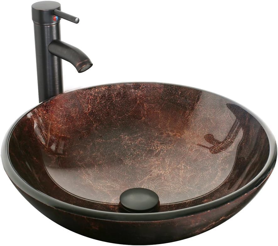 60" Black Bathroom Vanity Set with Porcelain Vessel Sink, Dual Storage Cabinets & Soft-Close Drawers