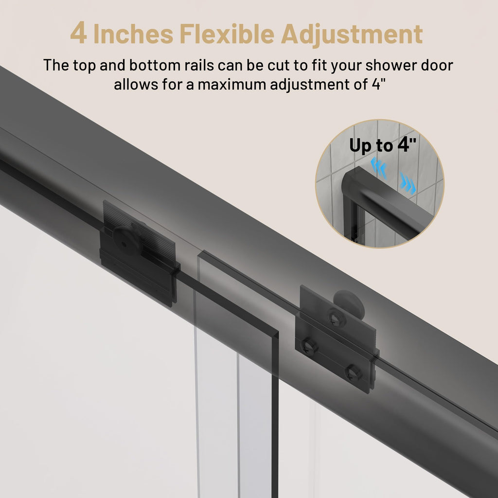 Glass Shower Door, Frameless or Sliding Option