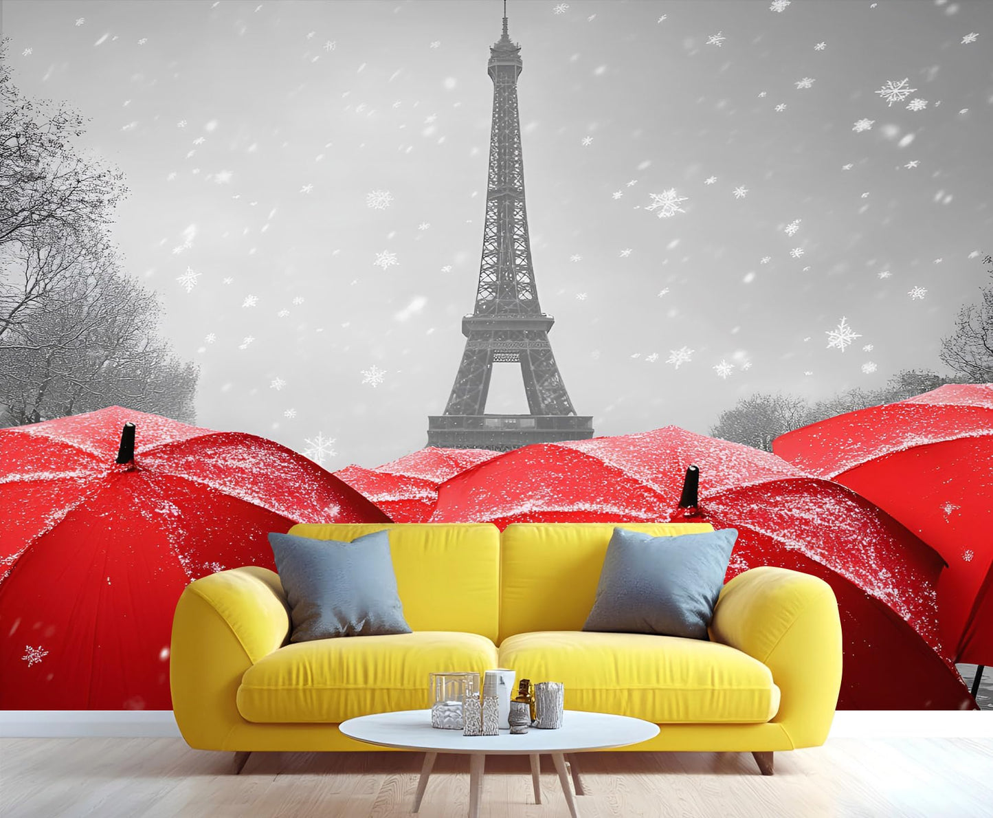 Large HD Canvas Wall Mural 169" × 118", Seamless Multi-Panel Wallpaper for Living Room & Bedroom