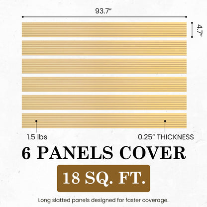 Contour Slim Polystyrene Wood Ceiling & Wall Panels, Quick Decorative Upgrade