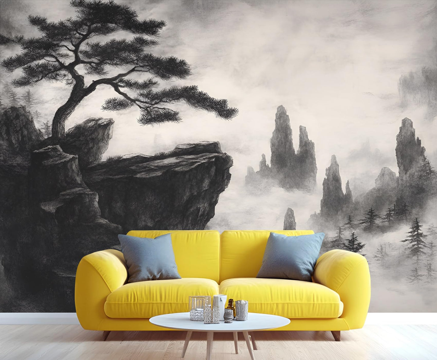 Large HD Canvas Wall Mural 169" × 118", Seamless Multi-Panel Wallpaper for Accent Walls & Room Décor