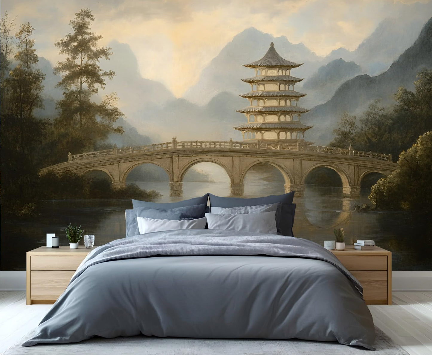 Large Canvas Wall Mural 169" × 118", HD Multi-Panel Wallpaper for Living Room & Bedroom Accent Walls