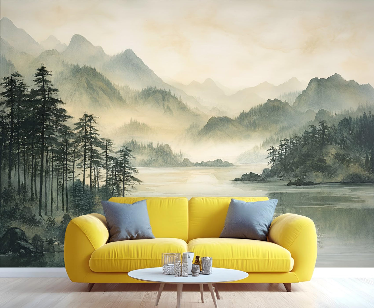 Large HD Canvas Wall Mural 169" × 118", Seamless Multi-Panel Wallpaper for Accent Walls & Room Décor