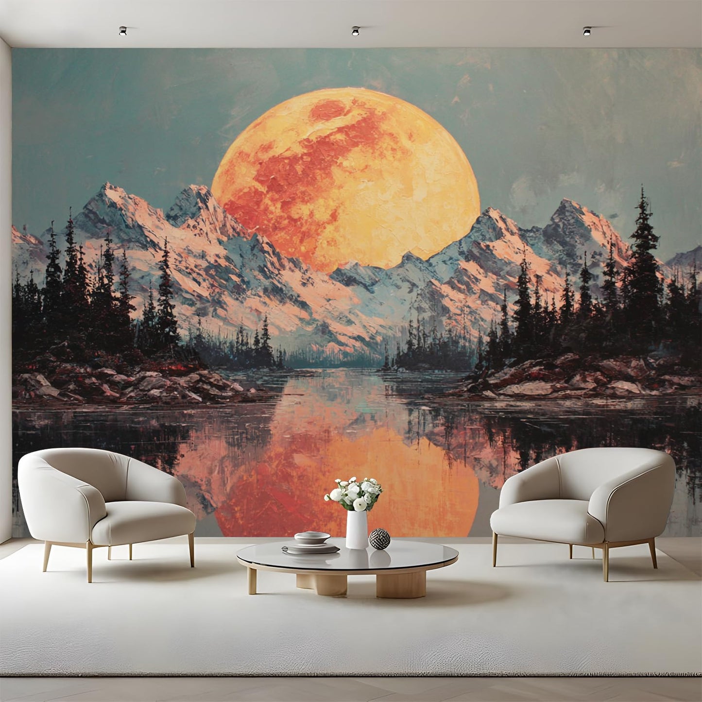 Peel-and-Stick Vintage Wall Mural Wallpaper for Living Room & Bedroom
