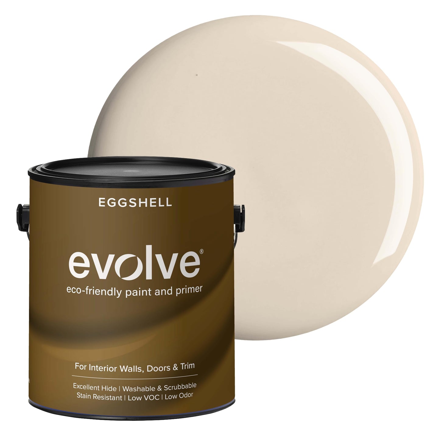 Evolve Paint & Primer, Low Sheen, One-Coat Coverage for Interior & Exterior