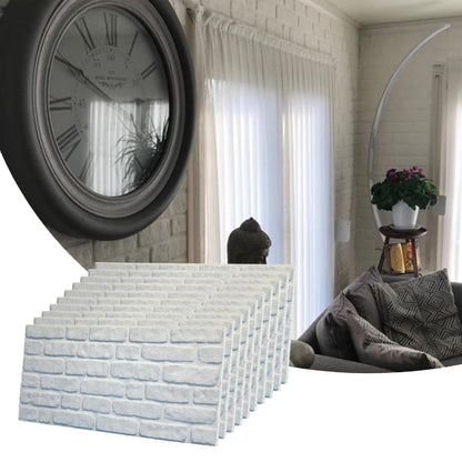 3D Faux Brick Wall Panels, Stone-Look Wall Cladding for Interior Spaces