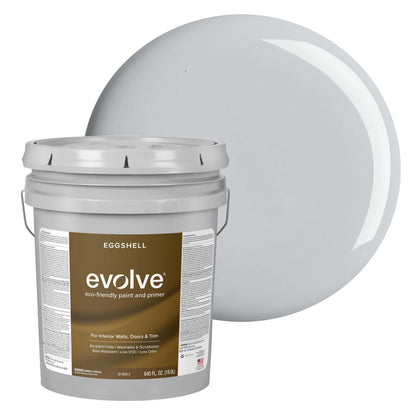 Evolve Paint & Primer, Low Sheen, One-Coat Coverage for Interior & Exterior