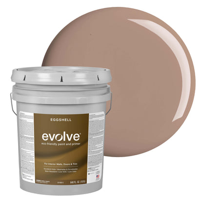 Evolve Paint & Primer, Low Sheen, One-Coat Coverage for Interior & Exterior