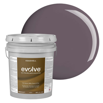 Evolve Paint & Primer, Low Sheen, One-Coat Coverage for Interior & Exterior