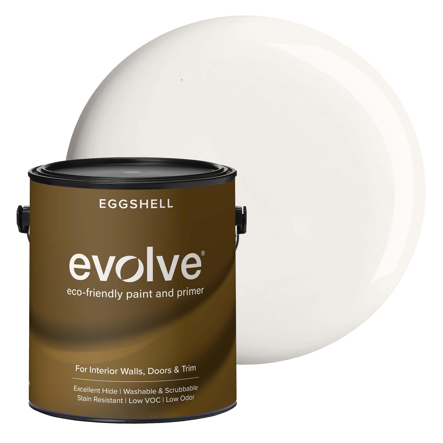 Evolve Paint & Primer, Low Sheen, One-Coat Coverage for Interior & Exterior