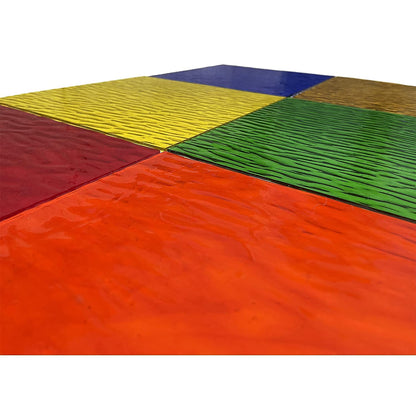Mosaic Stained Glass Sheets 12" × 12", 6-Pack Assorted Colors for DIY Crafts & Art Projects