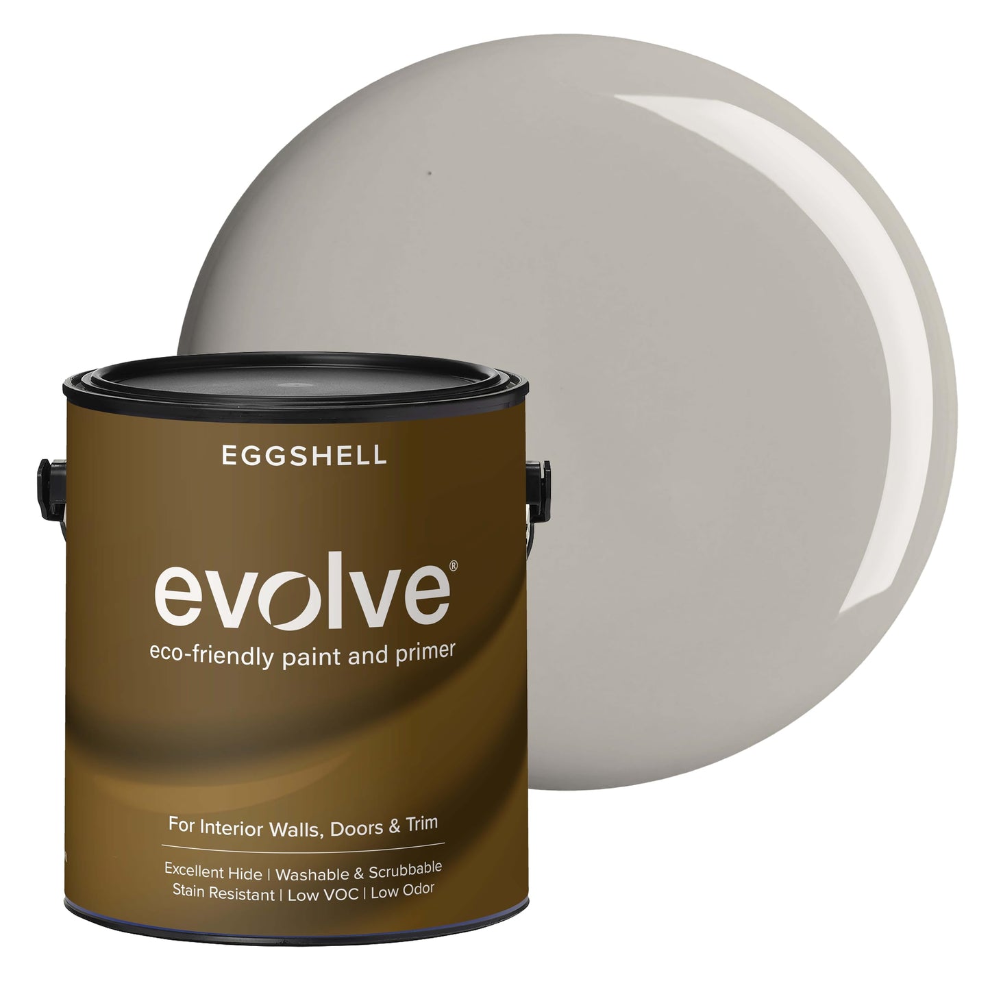 Evolve Paint & Primer, Low Sheen, One-Coat Coverage for Interior & Exterior