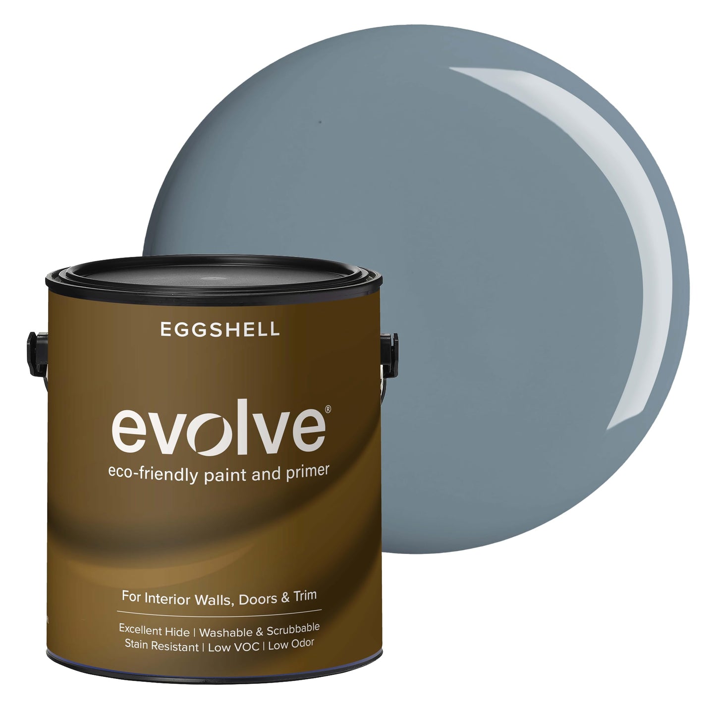 Evolve Paint & Primer, Low Sheen, One-Coat Coverage for Interior & Exterior