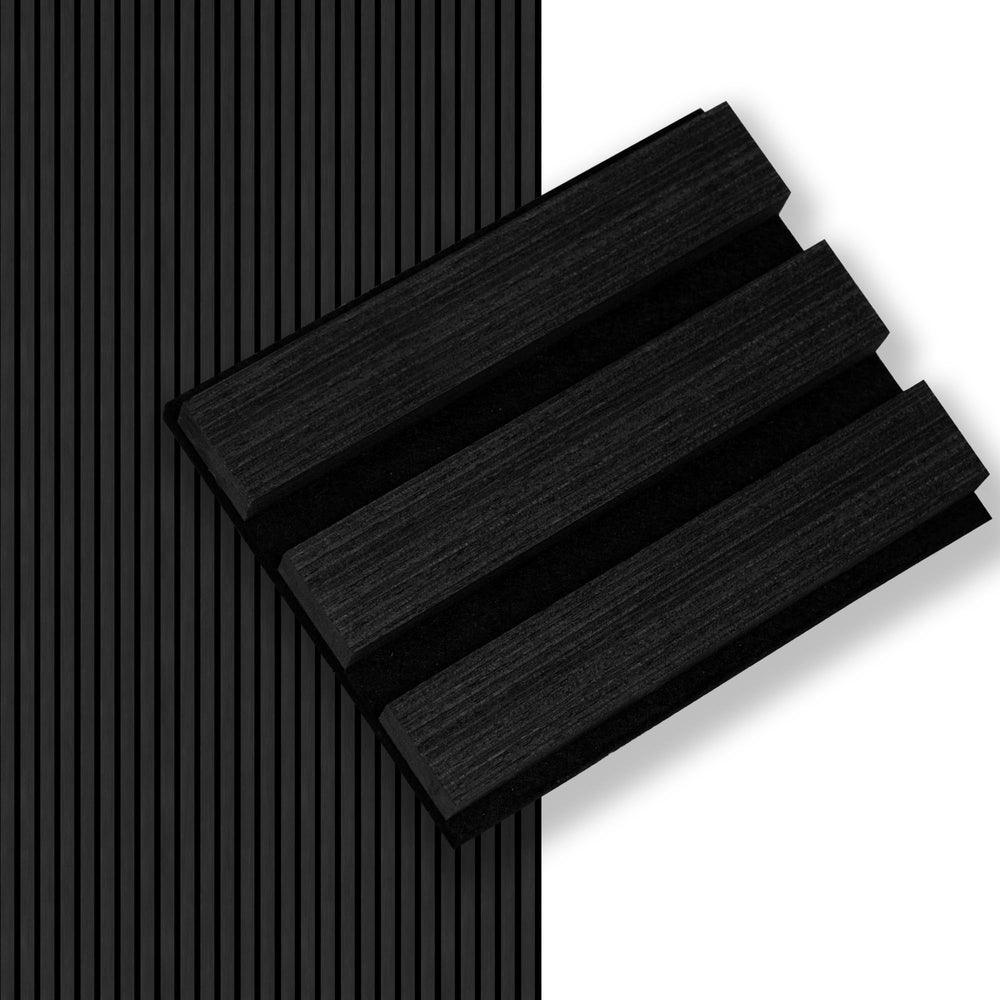 Soundproof Wood Slat Wall Panels, 106" × 20.5"