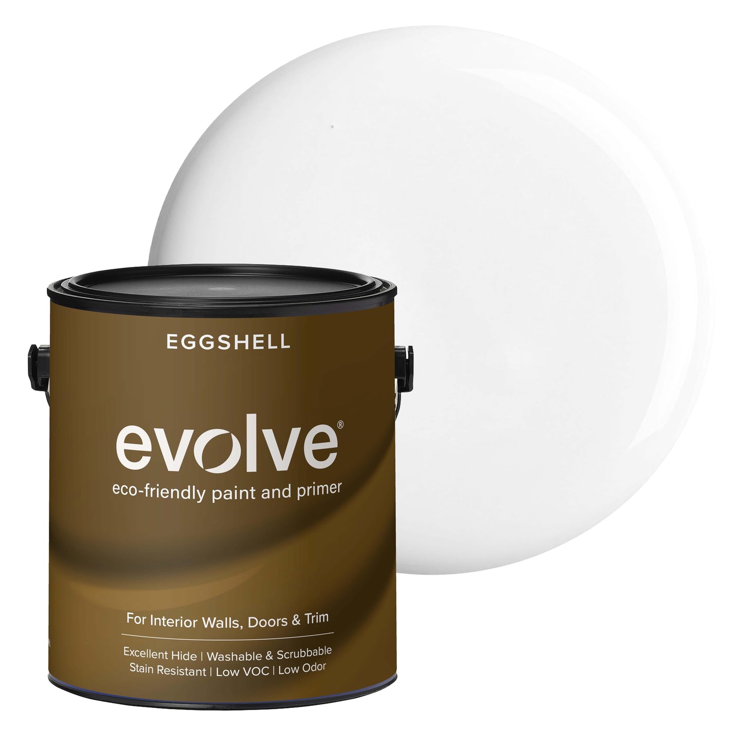 Evolve Paint & Primer, Low Sheen, One-Coat Coverage for Interior & Exterior