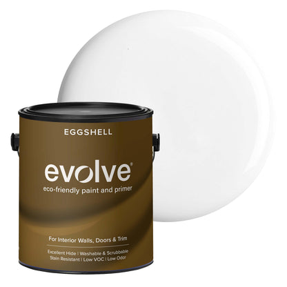 Evolve Paint & Primer, Low Sheen, One-Coat Coverage for Interior & Exterior