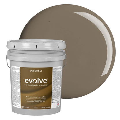Evolve Paint & Primer, Low Sheen, One-Coat Coverage for Interior & Exterior