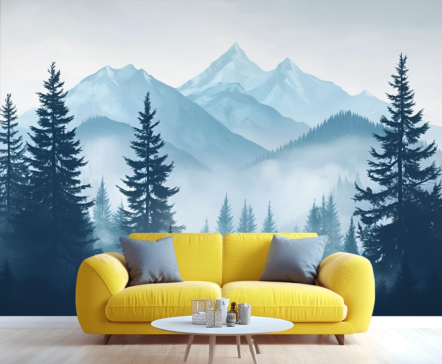 Large HD Canvas Wall Mural 169" × 118", Seamless Multi-Panel Wallpaper for Accent Walls & Room Décor