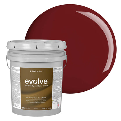 Evolve Paint & Primer, Low Sheen, One-Coat Coverage for Interior & Exterior