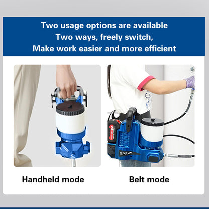 Cordless Airless Paint Sprayer, 1.2L, 6-Speed, 70" Hose, Handheld for Walls & Lacquers