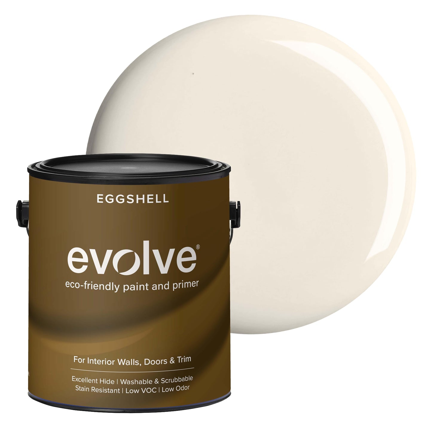 Evolve Paint & Primer, Low Sheen, One-Coat Coverage for Interior & Exterior