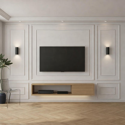 Peel-and-Stick Wainscoting Wall Molding Kit for Interior Accent Walls
